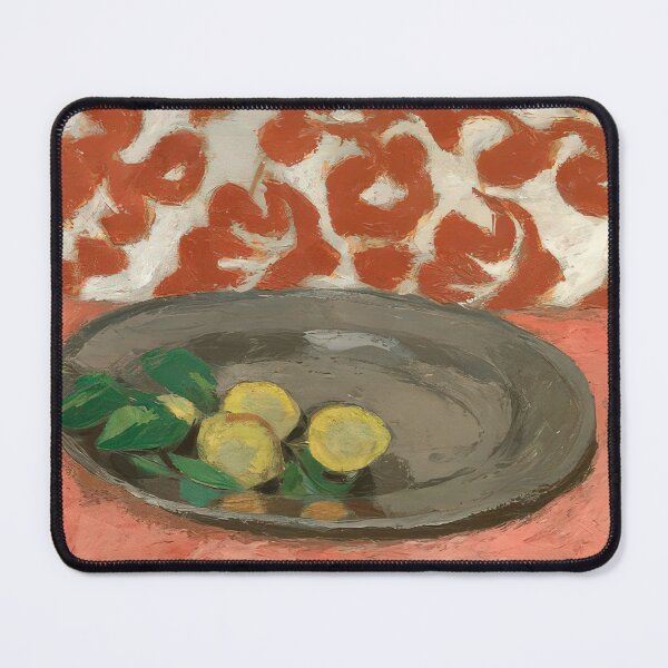 Item preview, Lemons on a pewter plate 1929 designed and sold by VeilOfPigments.