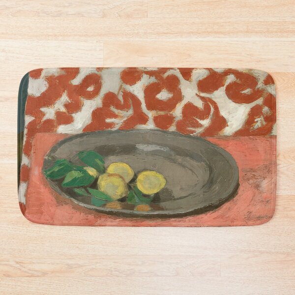 Item preview, Lemons on a pewter plate 1929 designed and sold by VeilOfPigments.