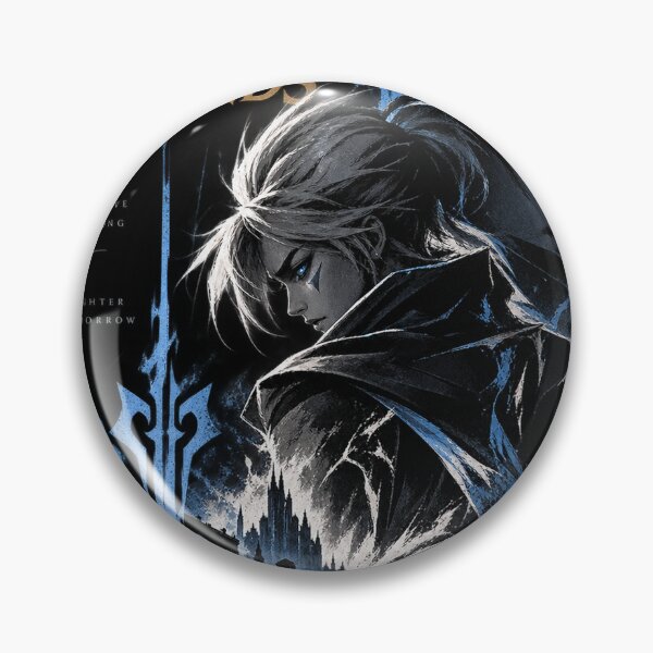 Artikelvorschau, League of Legends Dark Fantasy Blue Warrior Poster entworfen und verkauft von NBT-NOVA.