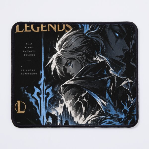 Item preview, League of Legends Dark Fantasy Blue Warrior Poster designed and sold by NBT-NOVA.