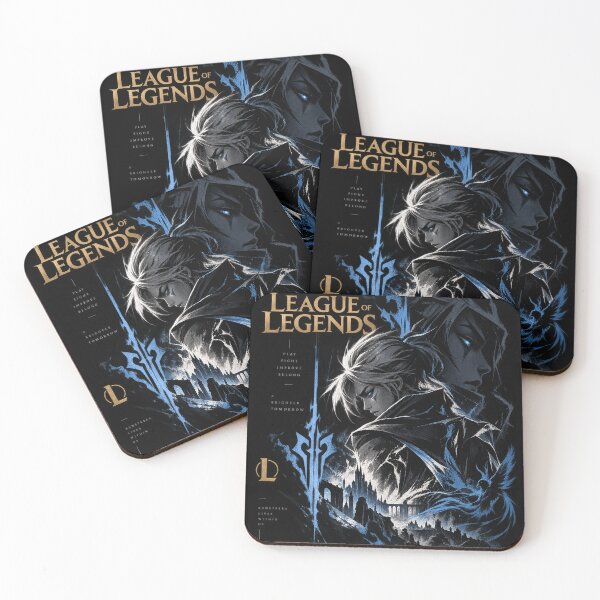 Item preview, League of Legends Dark Fantasy Blue Warrior Poster designed and sold by NBT-NOVA.