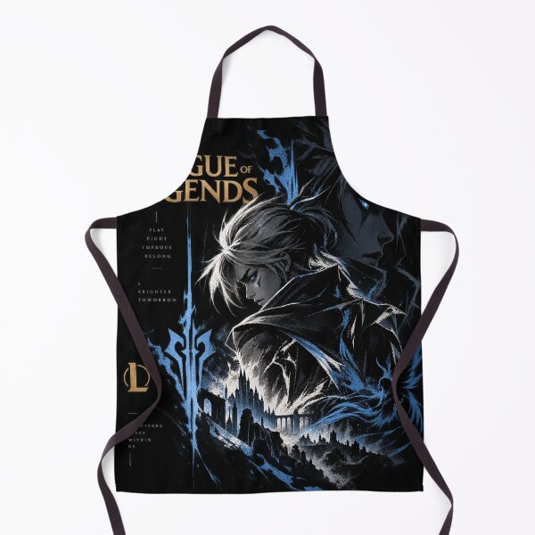 Item preview, League of Legends Dark Fantasy Blue Warrior Poster designed and sold by NBT-NOVA.