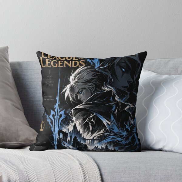 Item preview, League of Legends Dark Fantasy Blue Warrior Poster designed and sold by NBT-NOVA.