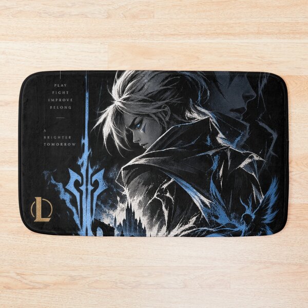 Item preview, League of Legends Dark Fantasy Blue Warrior Poster designed and sold by NBT-NOVA.