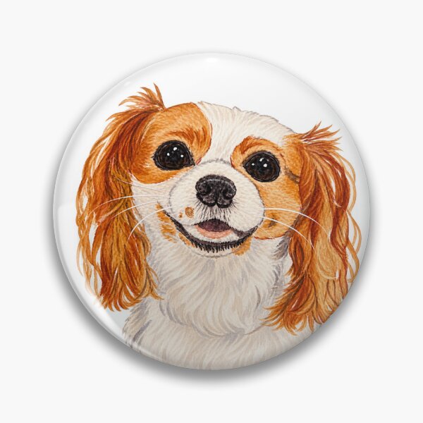 Item preview, Happy King Cavalier Spaniel Original Art in Watercolor designed and sold by Chris Zahorcik Art.