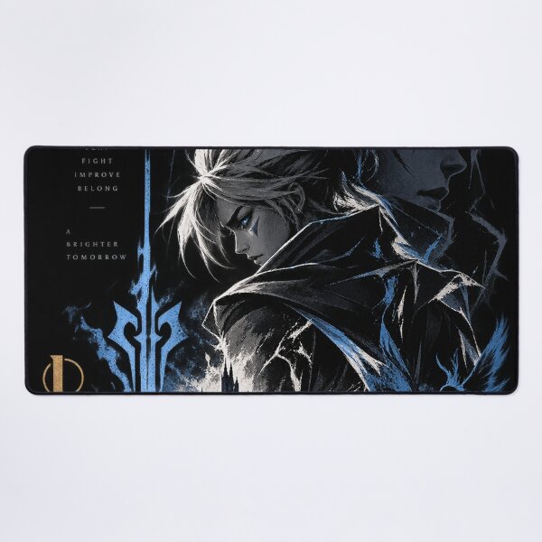 Item preview, League of Legends Dark Fantasy Blue Warrior Poster designed and sold by NBT-NOVA.