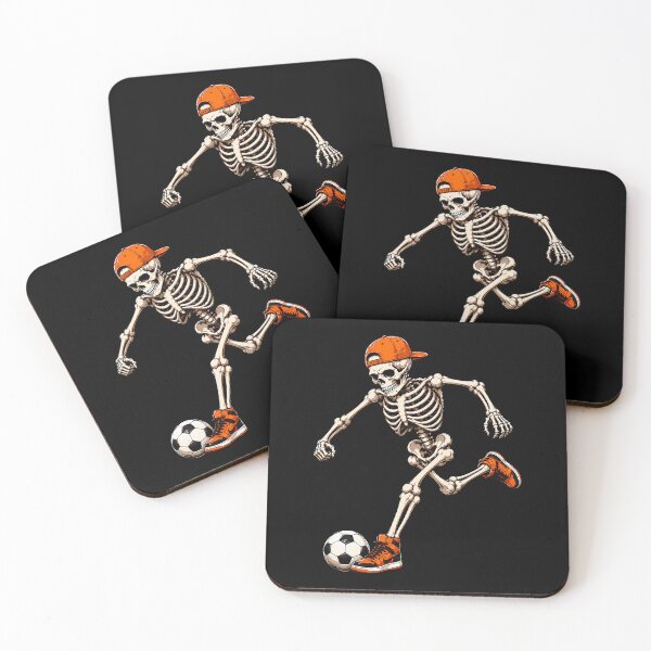 Item preview, Skeleton Playing Soccer Sports Halloween Boys Kids designed and sold by OddPopARt.