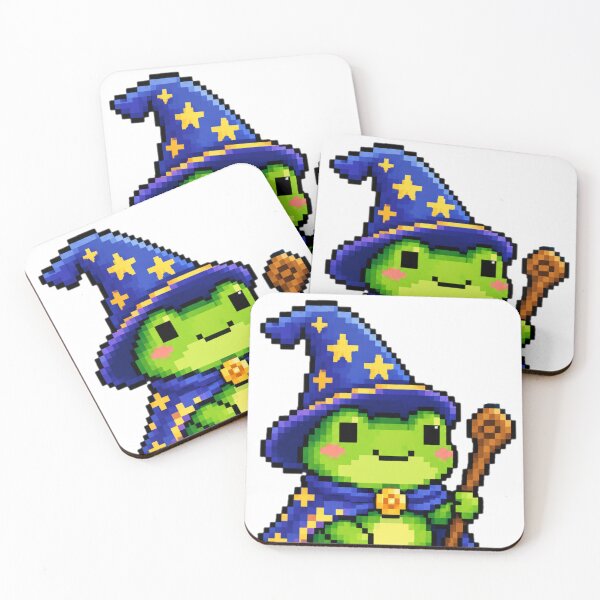 Item preview, Cute Pixel Frog Wizard  designed and sold by Nol1ytv.