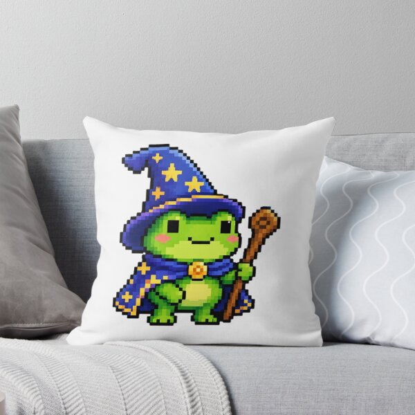 Item preview, Cute Pixel Frog Wizard  designed and sold by Nol1ytv.