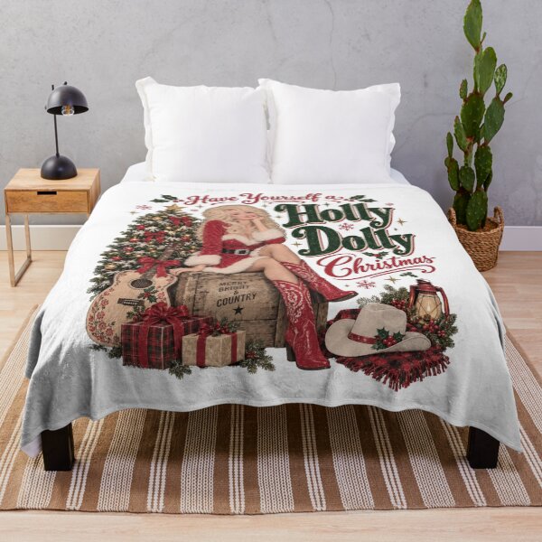 Item preview, Funny Christmas Tshirts Have A Holly Dolly Christmas Dolly Parton Country Music designed and sold by welshverniceABC.
