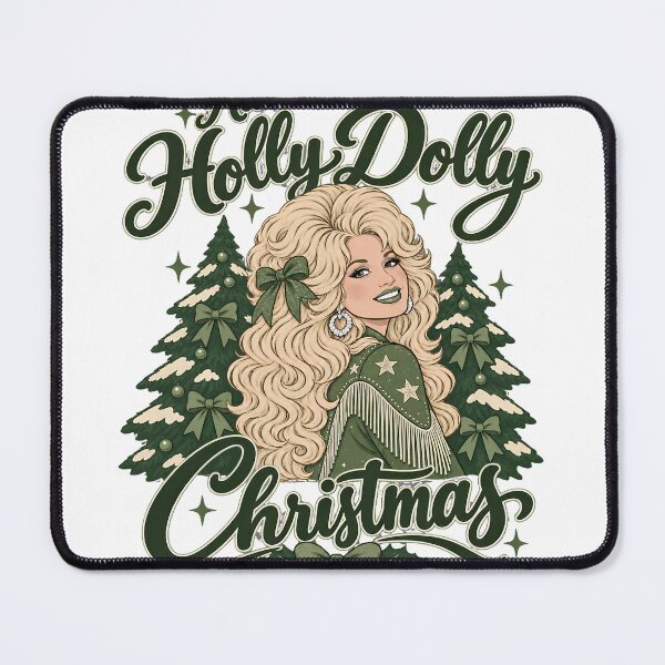 Item preview, Funny Christmas Tshirts Have A Holly Dolly Christmas Dolly Parton Country Music Xmas designed and sold by welshverniceABC.