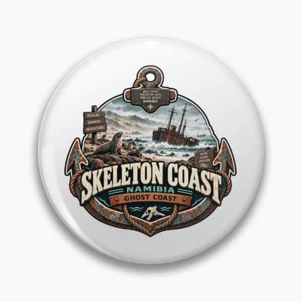 Item preview, Skeleton Coast Namibia Ghost Coast Adventure Explorer Travel History designed and sold by Star3NowForMe.