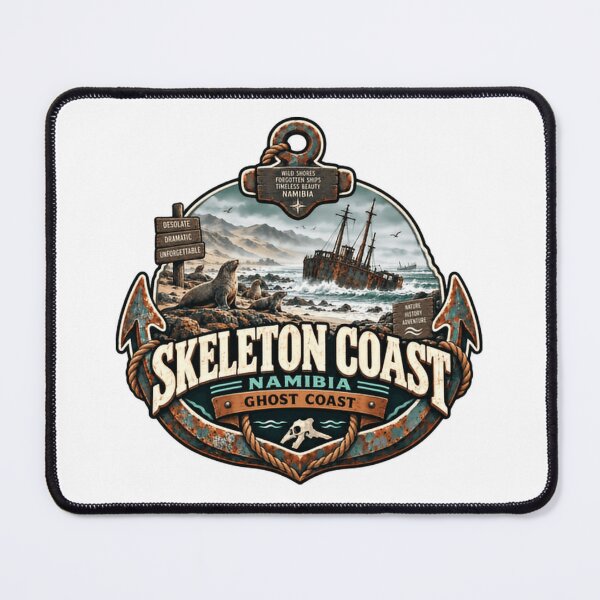 Item preview, Skeleton Coast Namibia Ghost Coast Adventure Explorer Travel History designed and sold by Star3NowForMe.