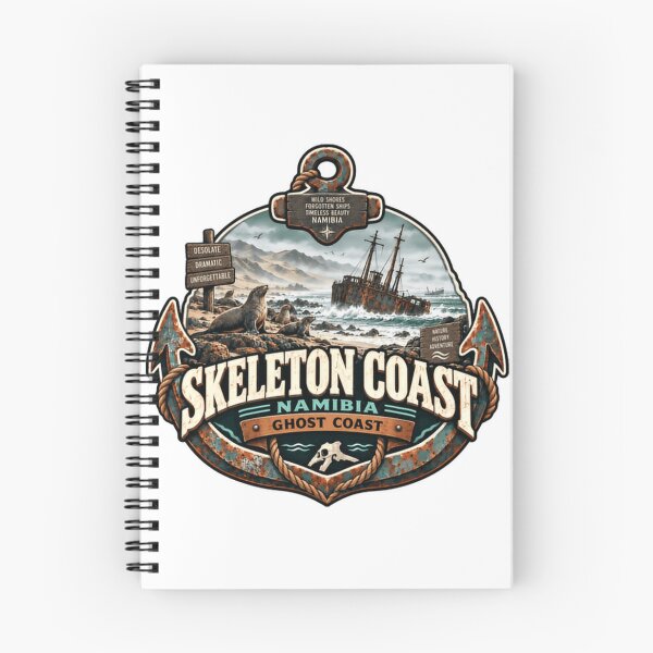 Item preview, Skeleton Coast Namibia Ghost Coast Adventure Explorer Travel History designed and sold by Star3NowForMe.