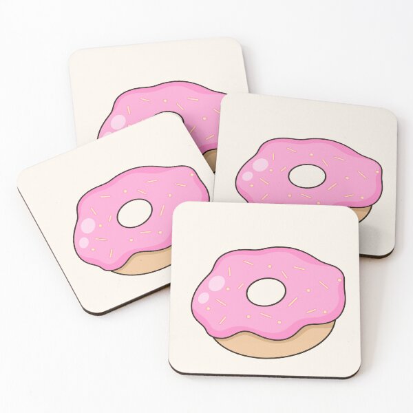 Item preview, Cute Pink Glazed Donut Kawaii Gift designed and sold by Porpor Artwork.