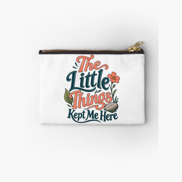 Item preview, The Little Things Kept Me Here: Floral Saying designed and sold by Bikivuno.