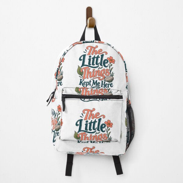 Item preview, The Little Things Kept Me Here: Floral Saying designed and sold by Bikivuno.