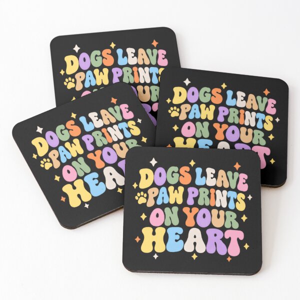 Item preview, Dogs Leave Paw Prints On Your Heart Dog Lover Pet Owner designed and sold by SkeletonsDanger.
