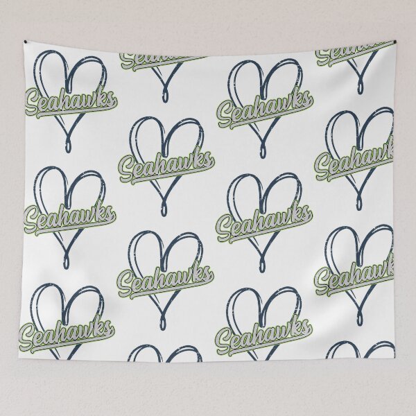 Item preview, Seahawks Heart Script Team Spirit Game Day designed and sold by OddPopARt.