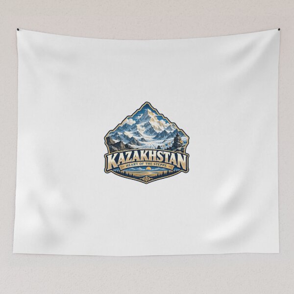Item preview, Kazakhstan Heart Of The Steppe Kazakh Mountains Central Asia Travel Souvenir designed and sold by Star3NowForMe.