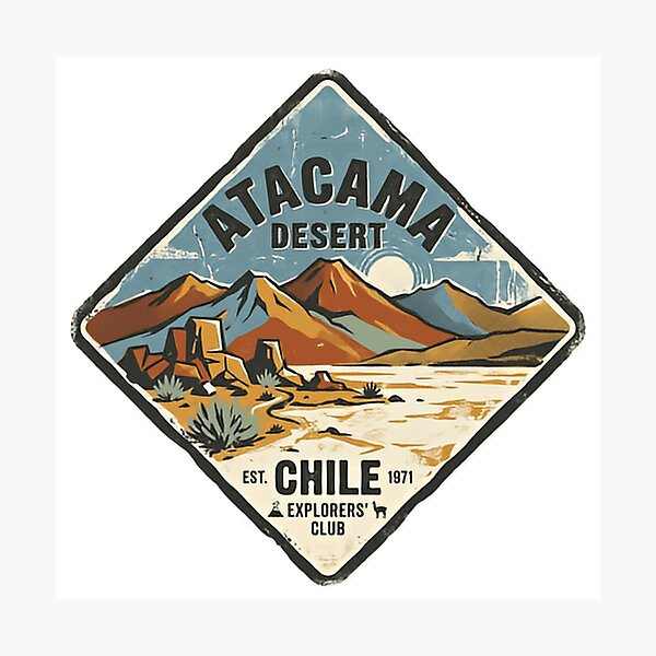Item preview, Atacama Desert Est. Chile 1971 Explorers' Club South America Travel Adventure designed and sold by Star3NowForMe.