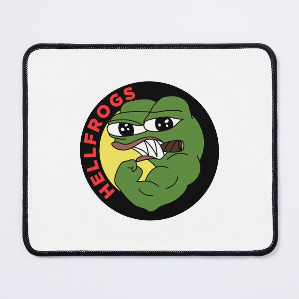 Item preview, Hell Frogs Logo Aggressive Muscular Pepe Graphic designed and sold by HellFrogsart.
