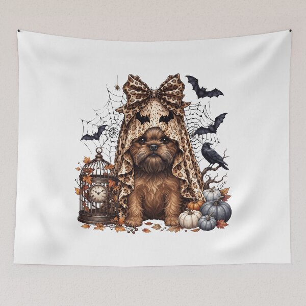 Item preview, Brussels Griffon Halloween Boo Pumpkin Dog Mom Lover designed and sold by dian-rody-crest.