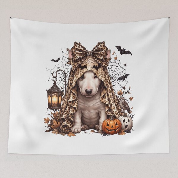 Item preview, Bull Terrier Halloween Boo Pumpkin Dog Mom Lover designed and sold by dian-rody-crest.