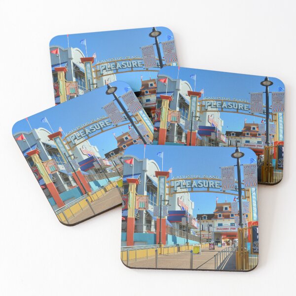 Item preview, Entrance to Galveston Island Pleasure Pier designed and sold by Savannah Gibbs.
