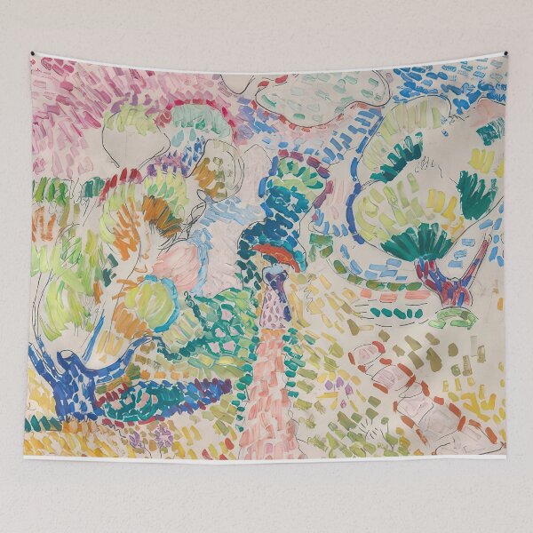 Item preview, Madame matisse in the olive grove 1905 designed and sold by VeilOfPigments.