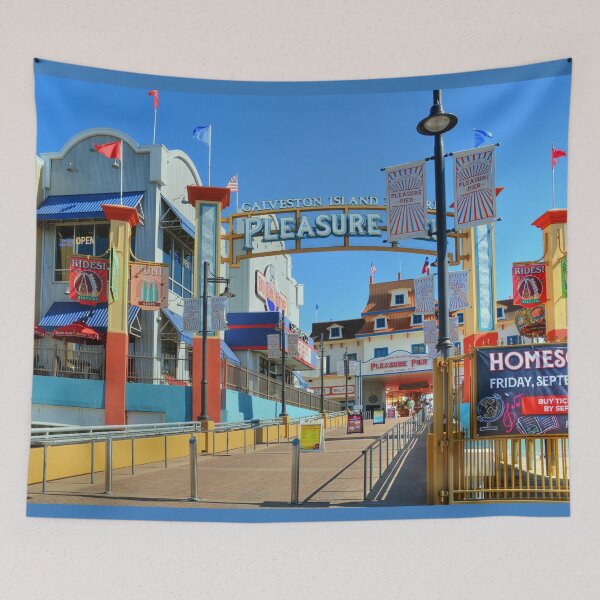 Item preview, Entrance to Galveston Island Pleasure Pier designed and sold by Savannah Gibbs.