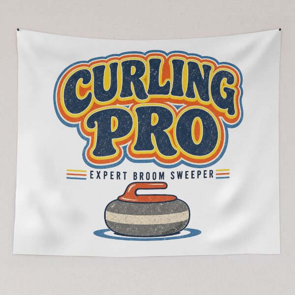 Item preview, Retro Curling Pro Broom Sweeper designed and sold by BestCoolStuff.