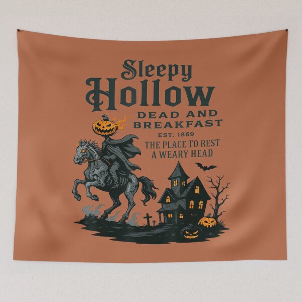 Item preview, Sleepy Hollow Headless Horseman Dead and Breakfast Halloween designed and sold by Regainbara.