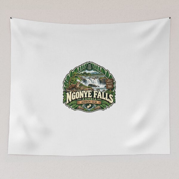 Item preview, Ngonye Falls Zambia Hidden Gem Travel Nature Wildlife Tourist designed and sold by Star3NowForMe.