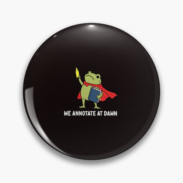 Item preview, We Annotate At Dawn Funny Frog English Teacher Reader designed and sold by ImeldaSparks.