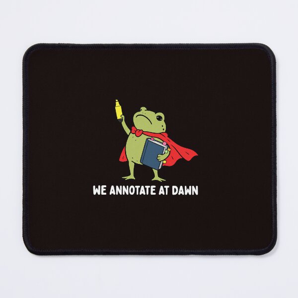 Item preview, We Annotate At Dawn Funny Frog English Teacher Reader designed and sold by ImeldaSparks.