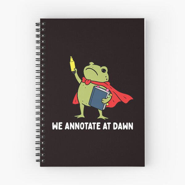 Item preview, We Annotate At Dawn Funny Frog English Teacher Reader designed and sold by ImeldaSparks.