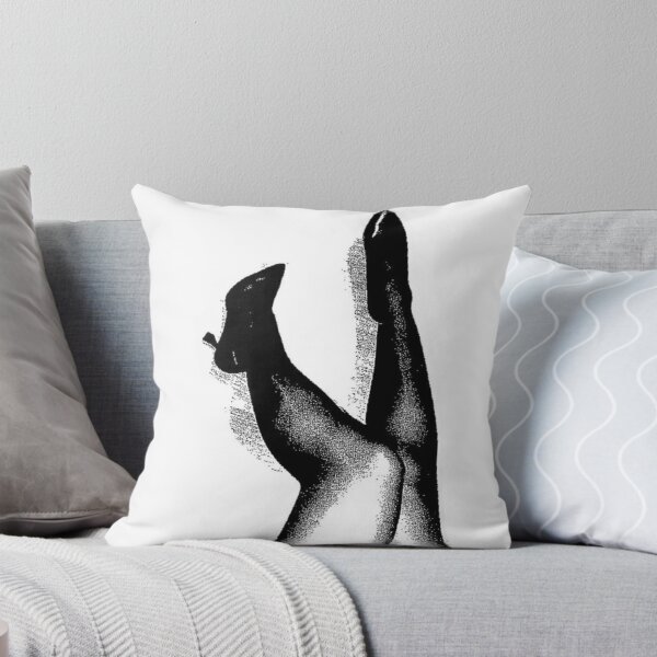 Item preview, Pointed-Toe High Heels – Surreal Black and White Fashion Art designed and sold by destelloacido.