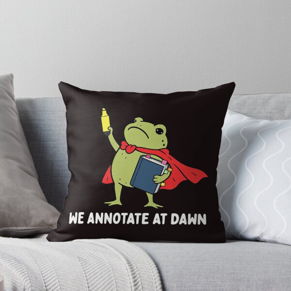 Item preview, We Annotate At Dawn Funny Frog English Teacher Reader designed and sold by ImeldaSparks.