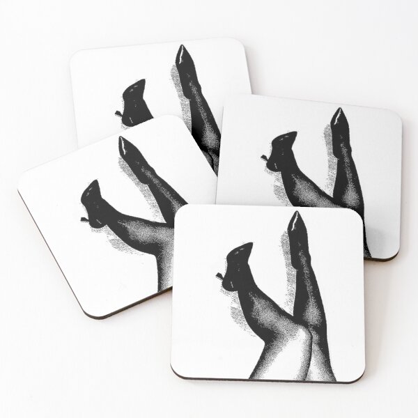 Item preview, Pointed-Toe High Heels – Surreal Black and White Fashion Art designed and sold by destelloacido.