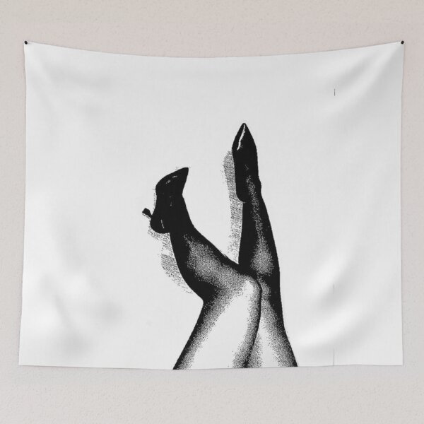 Item preview, Pointed-Toe High Heels – Surreal Black and White Fashion Art designed and sold by destelloacido.