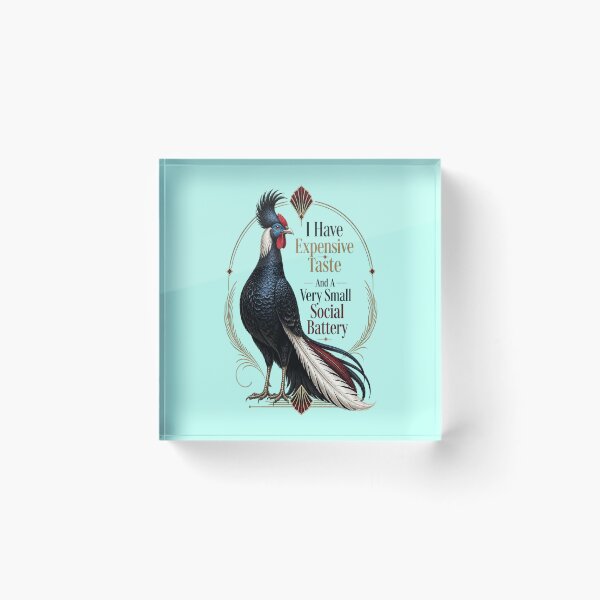 Item preview, Crested Fireback Expensive Taste And A Very Small Social Battery designed and sold by Max Store.