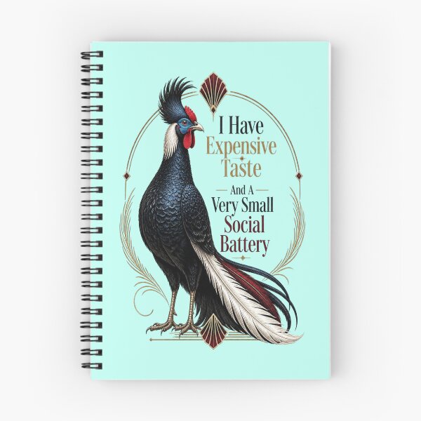 Item preview, Crested Fireback Expensive Taste And A Very Small Social Battery designed and sold by Max Store.
