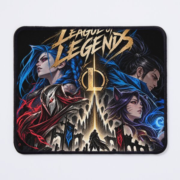 Item preview, League of Legends Dark Fantasy Blue Warrior Poster designed and sold by NBT-NOVA.