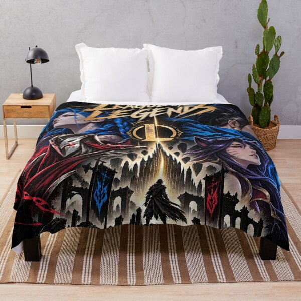 Item preview, League of Legends Dark Fantasy Blue Warrior Poster designed and sold by NBT-NOVA.