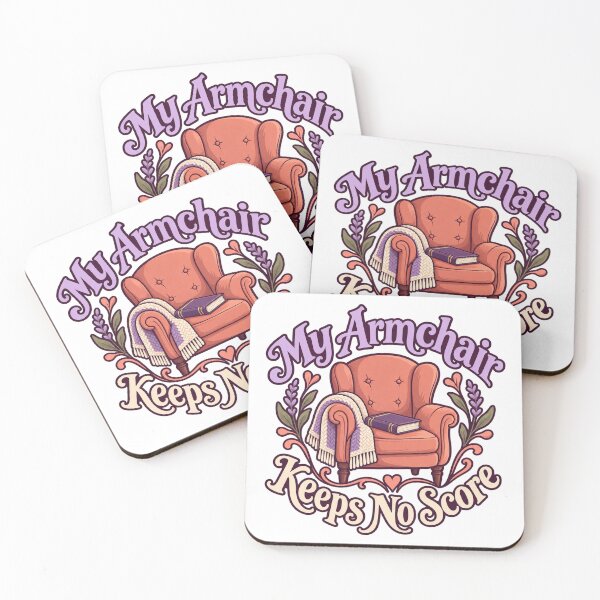 Item preview, My Armchair Keeps No Score Cozy Reading Quote designed and sold by Bikivuno.