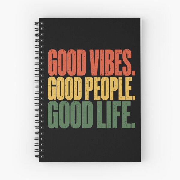 Item preview, Good Vibes. Good People. Good Life. Positive Thinking Motivational Quote designed and sold by SkeletonsDanger.