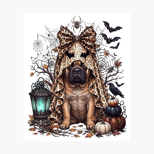 Item preview, Mastiff Halloween Boo Pumpkin Dog Mom Lover designed and sold by dian-rody-crest.