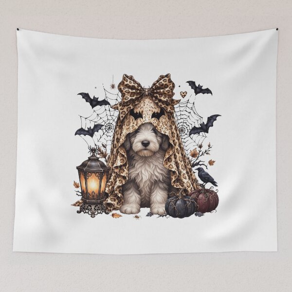 Item preview, Old English Sheepdog Halloween Boo Pumpkin Dog Mom Lover designed and sold by dian-rody-crest.