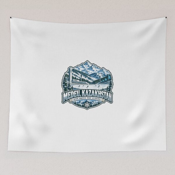Item preview, Medeu, Kazakhstan Rink Above The Clouds Ice Skating Winter Sports Travel Destination designed and sold by Star3NowForMe.